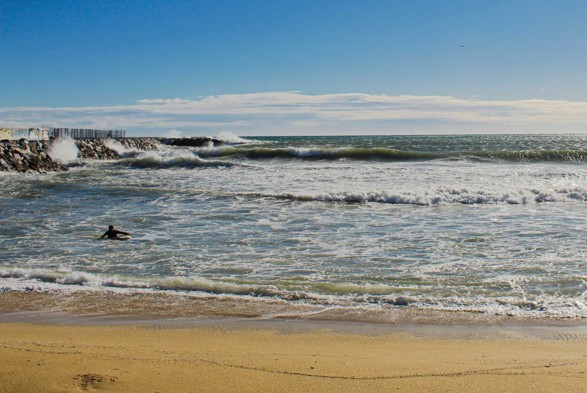 Playa de Llevant barcelone en juillet