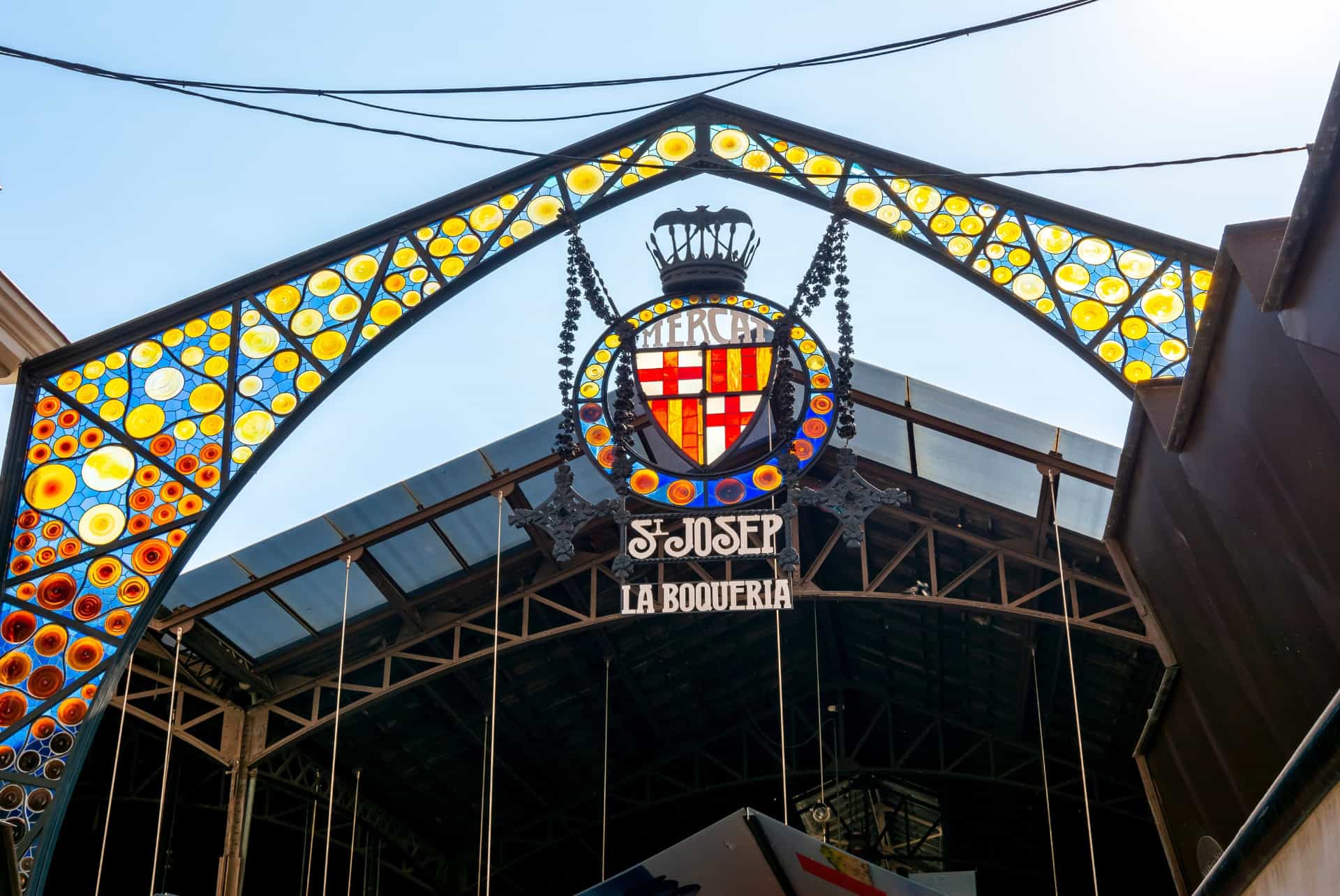 marche de la boqueria arche entree