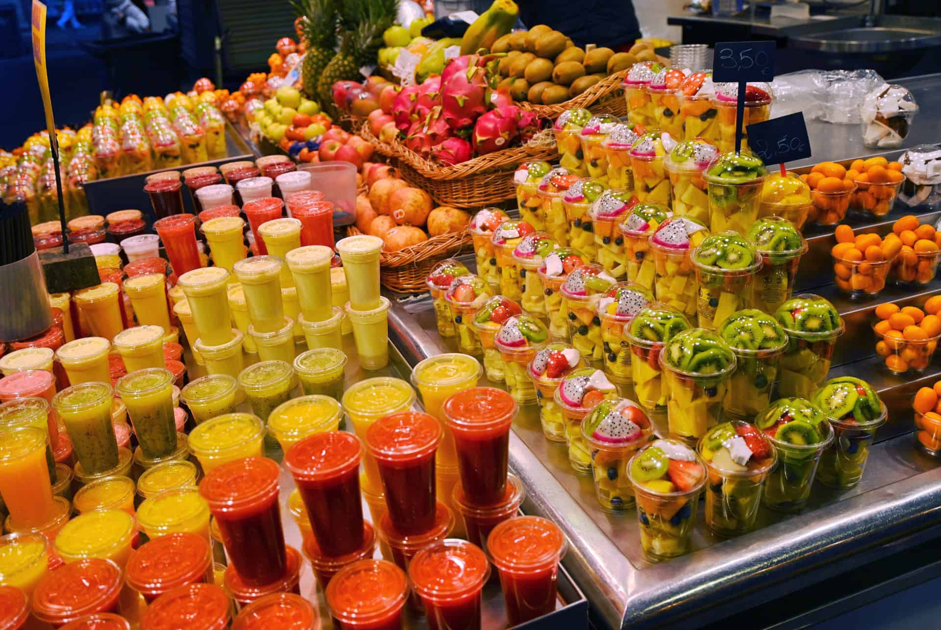 marche de la boqueria jus de fruits