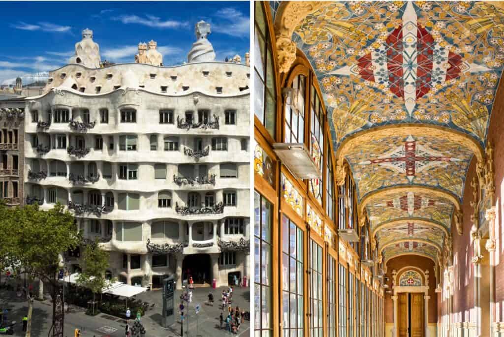 Casa Milà et enceinte moderniste de Sant Pau