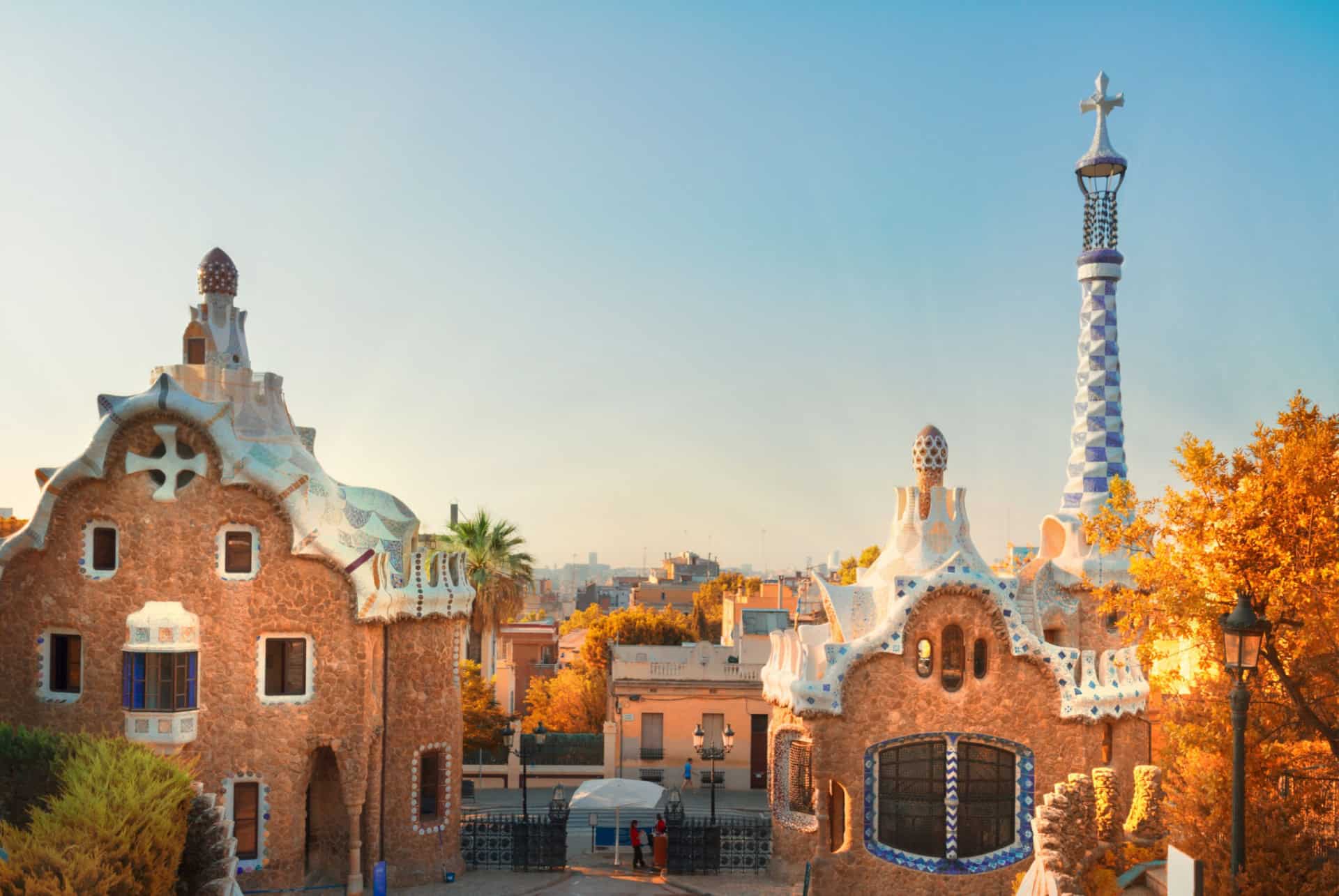 parc guell barcelone en octobre