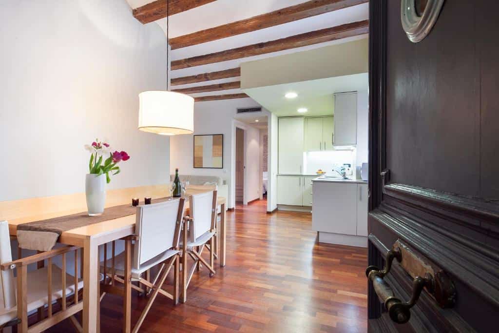 inside barcelona apartments cuisine