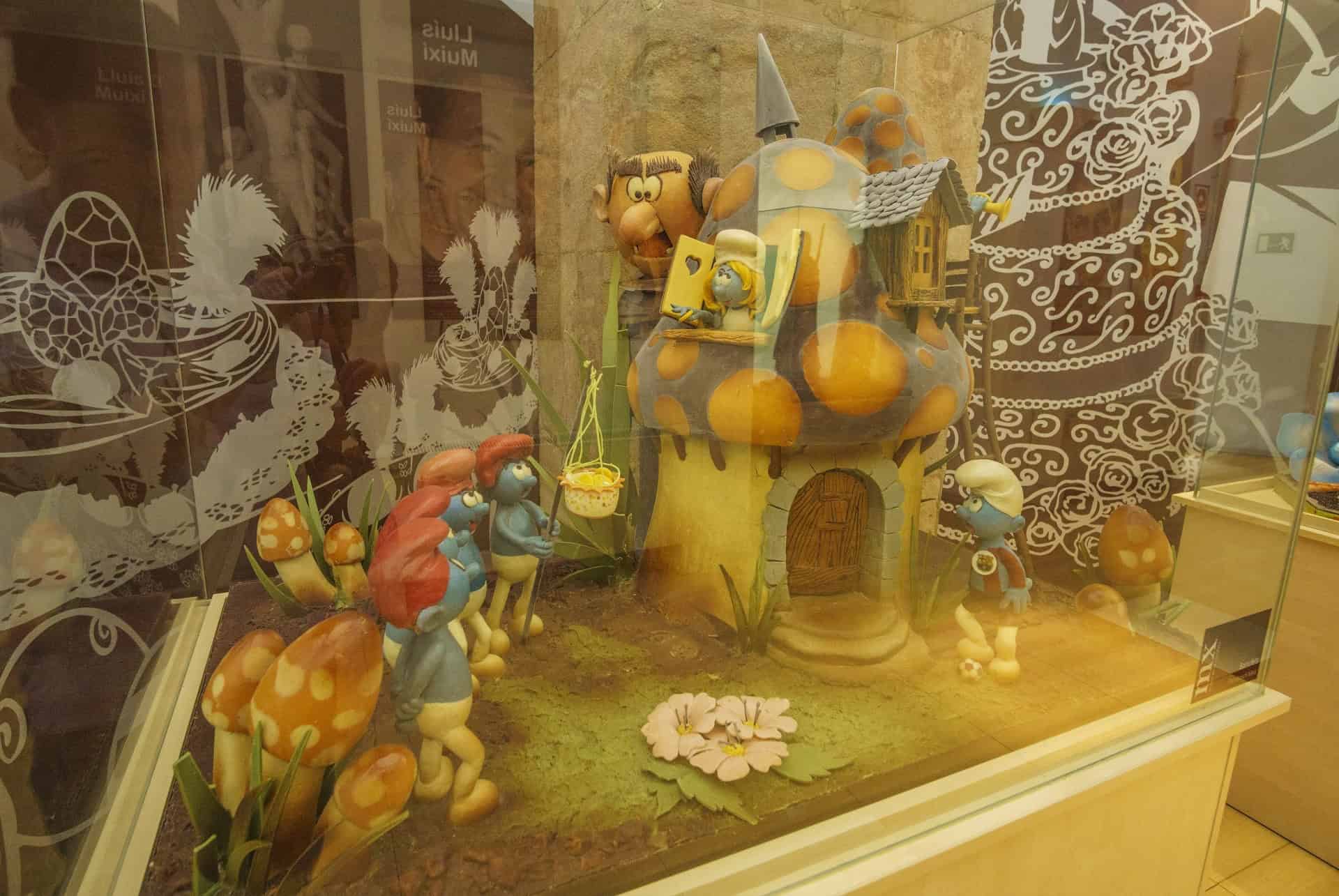 sculptures en chocolat