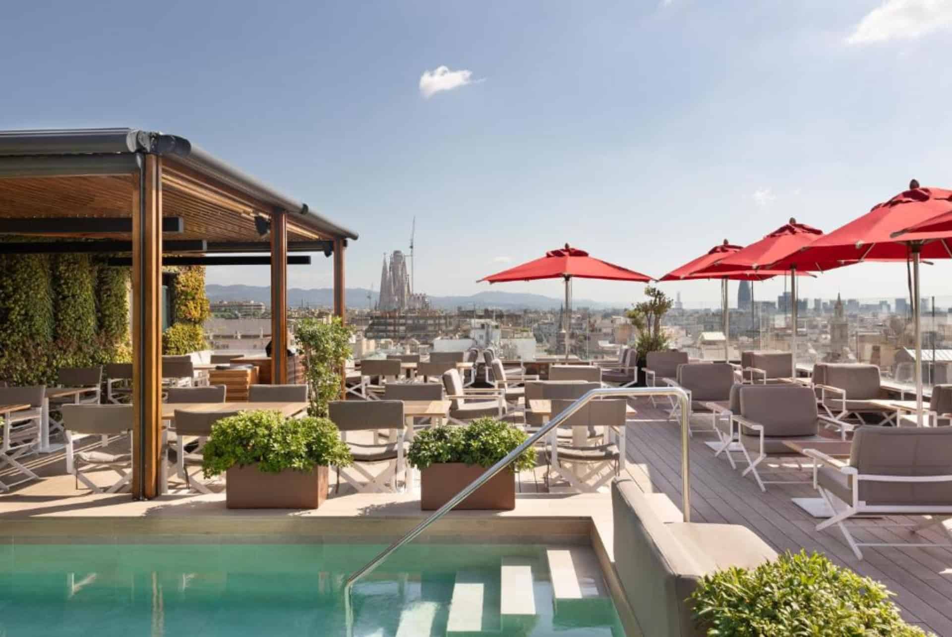 meilleurs rooftops bar de barcelone majestic hotel