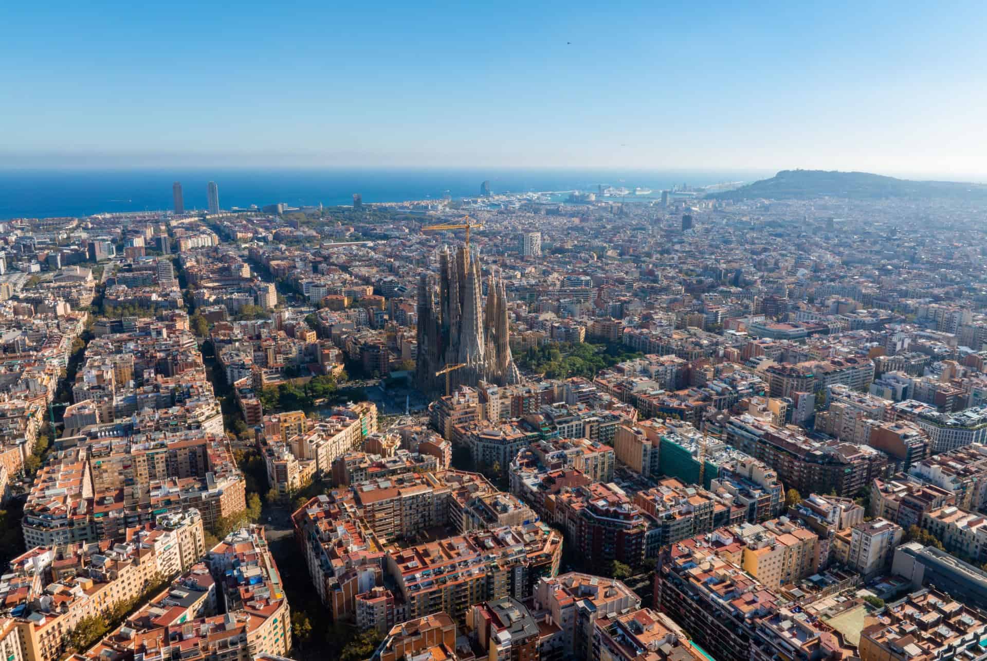 vue aerienne barcelone 4 jours