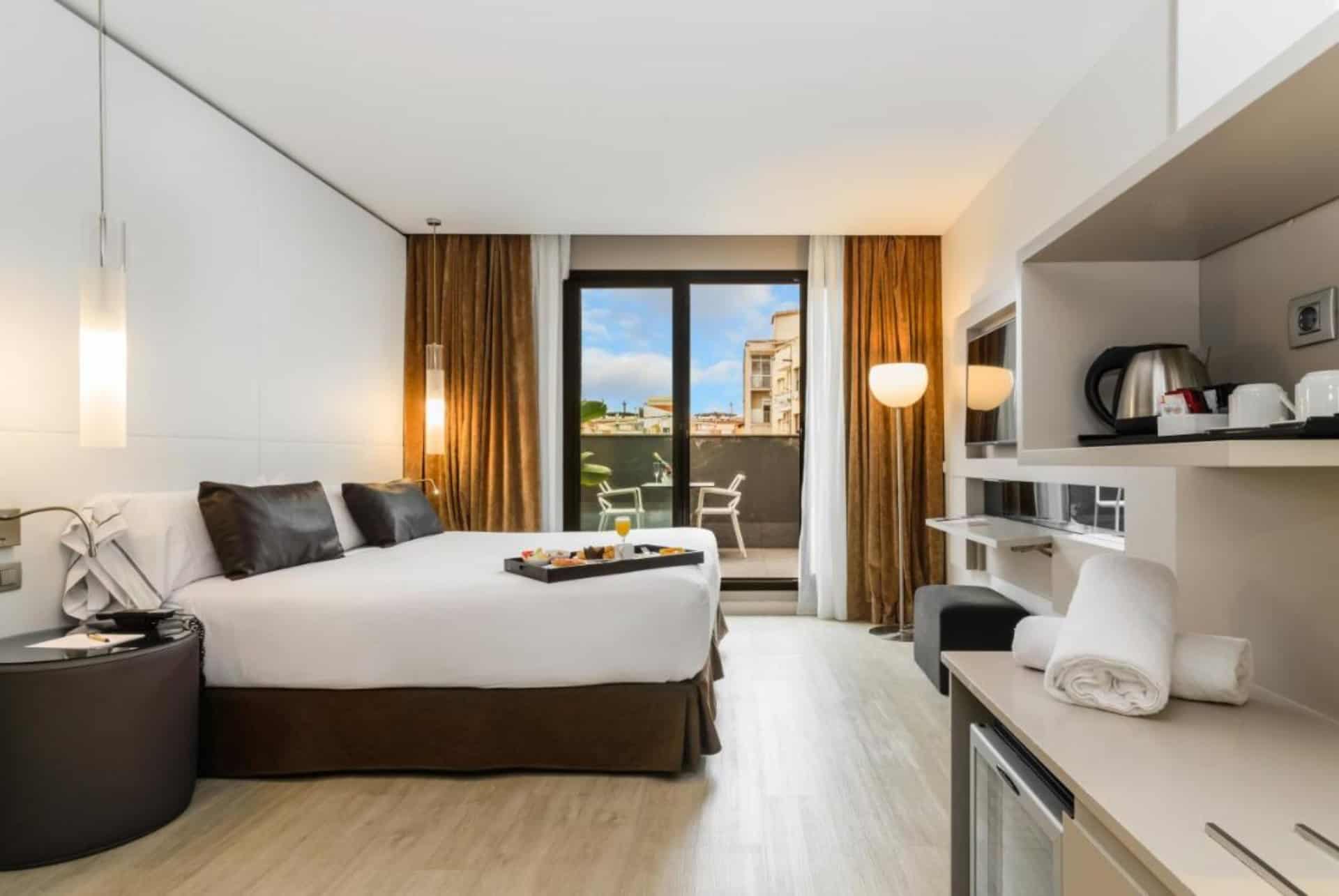 ou dormir pas cher a barcelone grums hotel & spa chambre