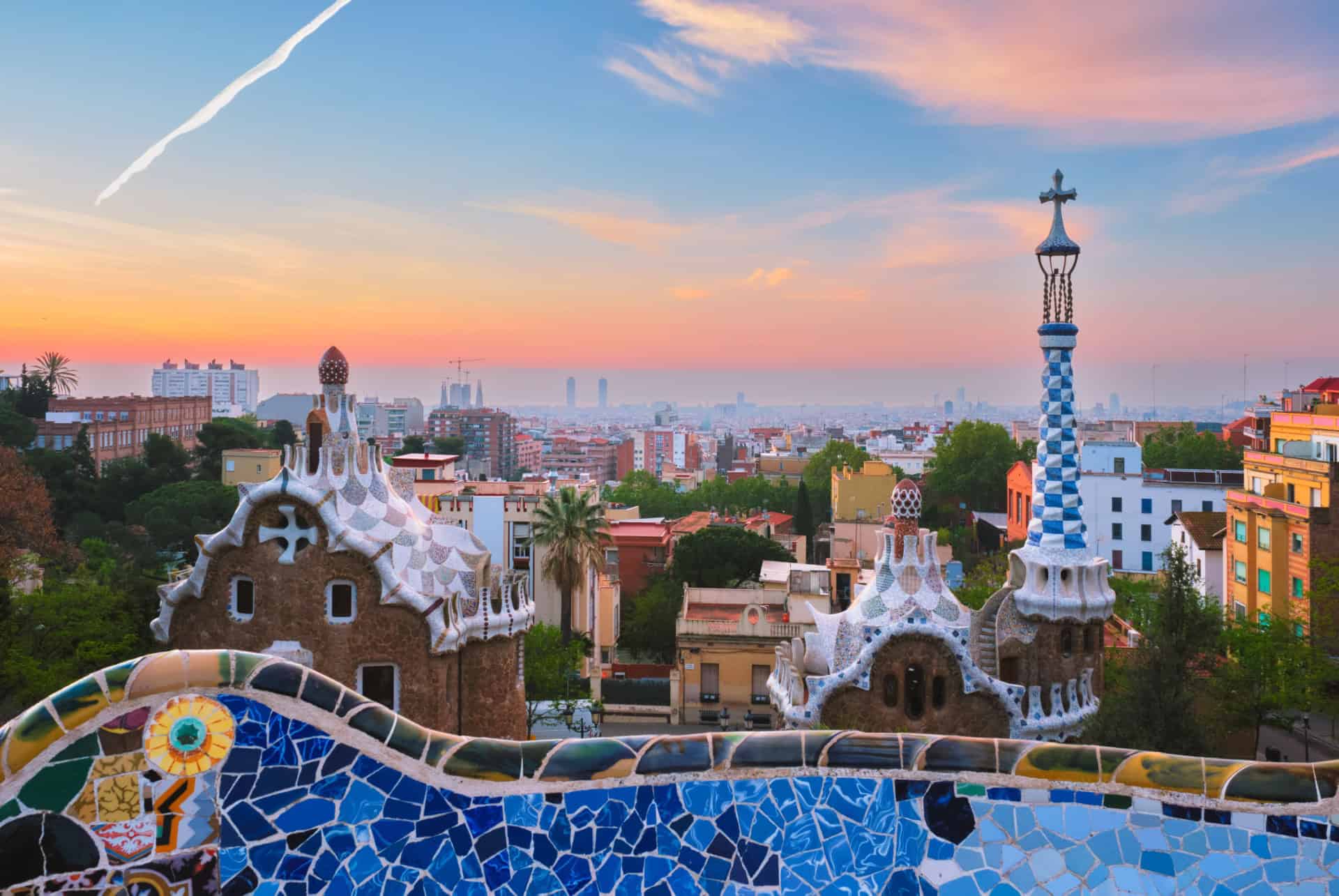 barcelone en ete parc guell