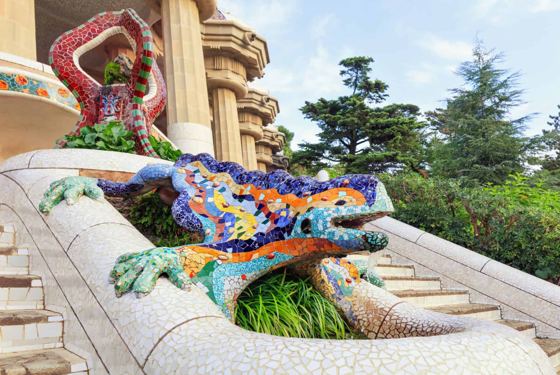 salamandre escaliers parc guell