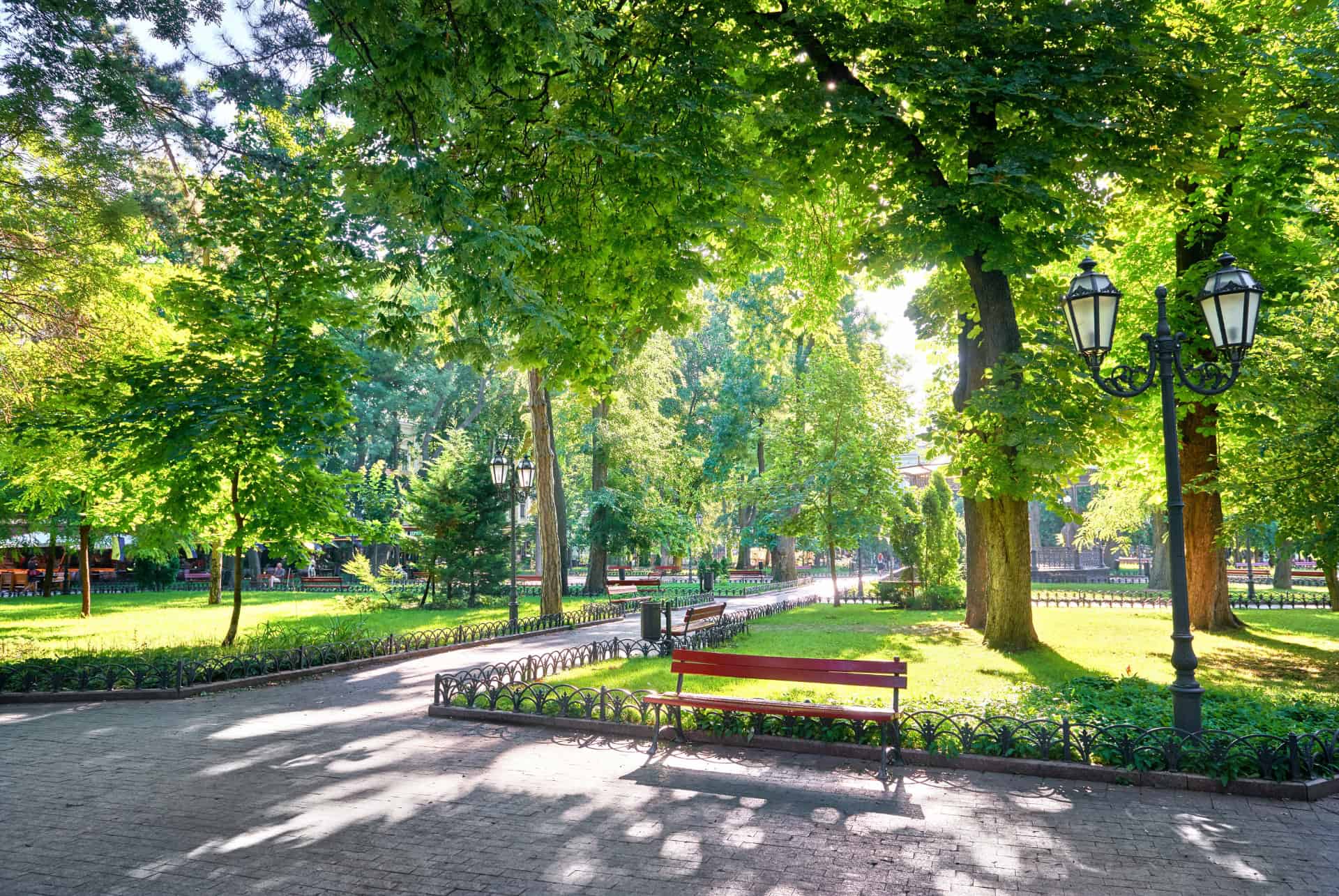 Parc Guinardó barcelone en juillet