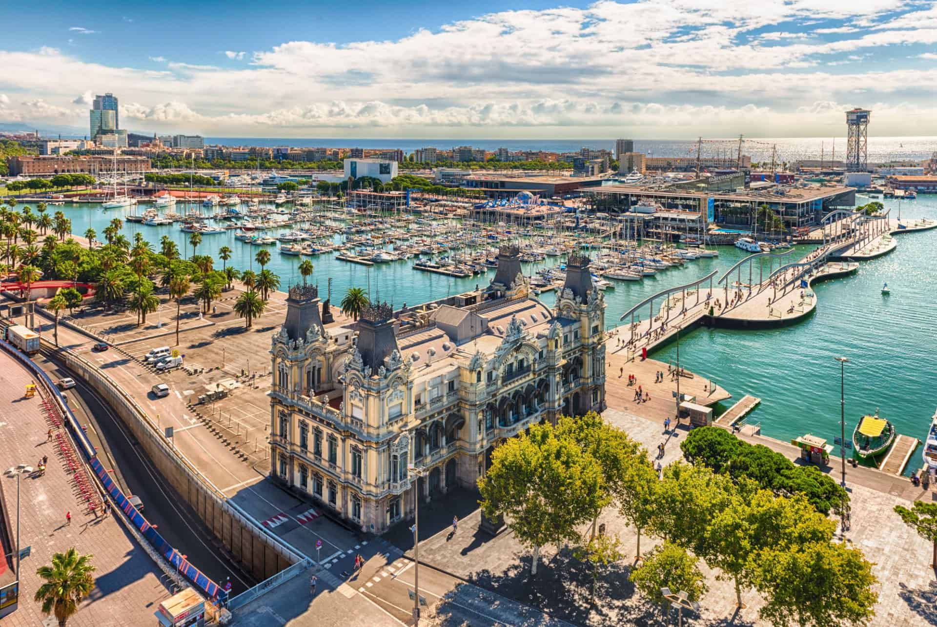 la rambla vue ensemble port