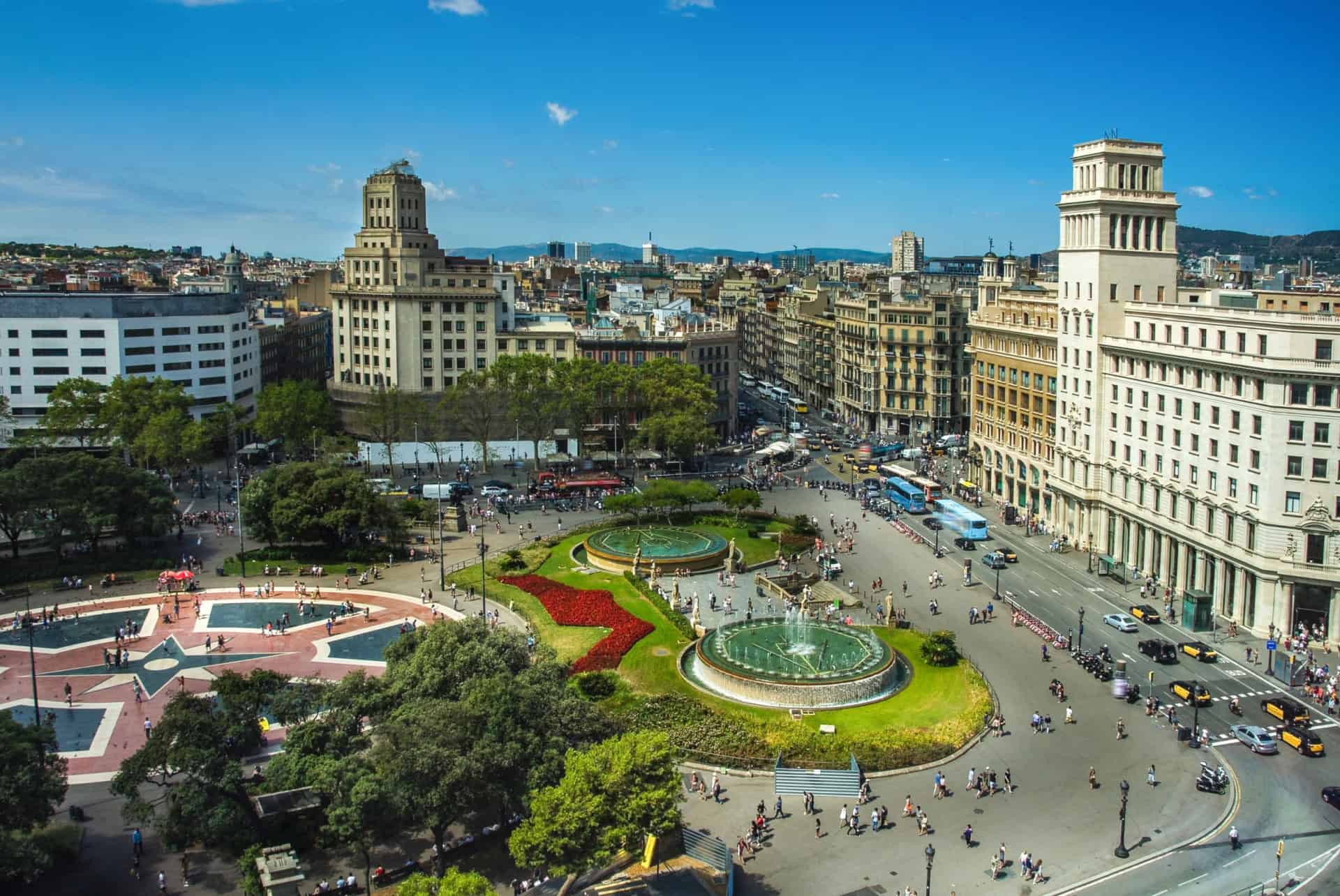 placa catalunya la rambla