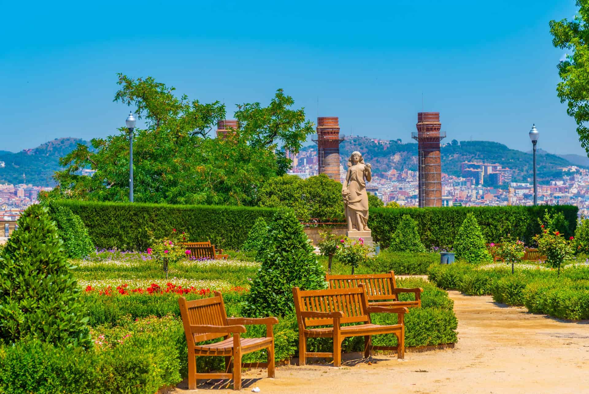 jardin del mirador a cote du chateau de montjuic