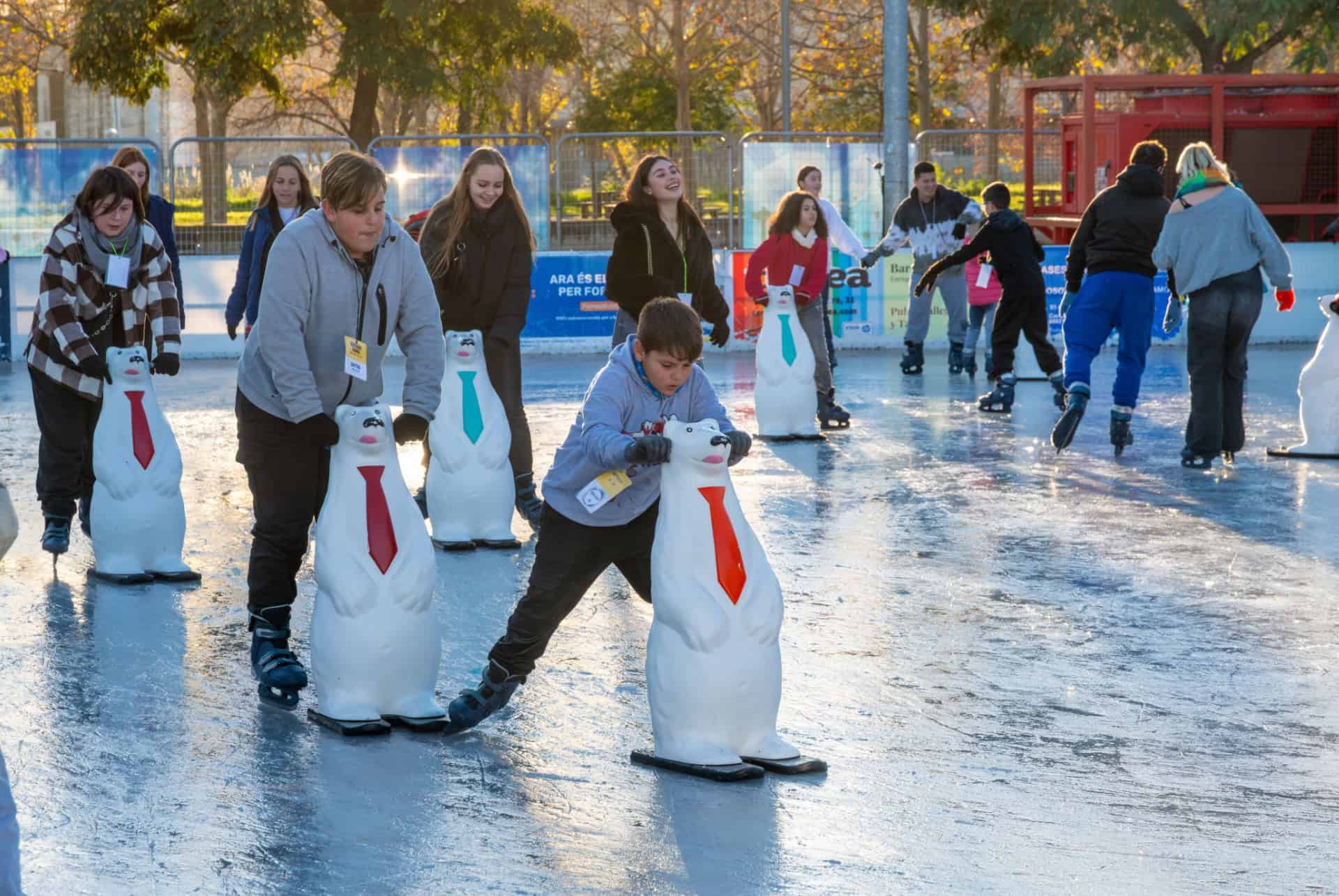 patinoire barcelone hiver patinoire barcelone hiver