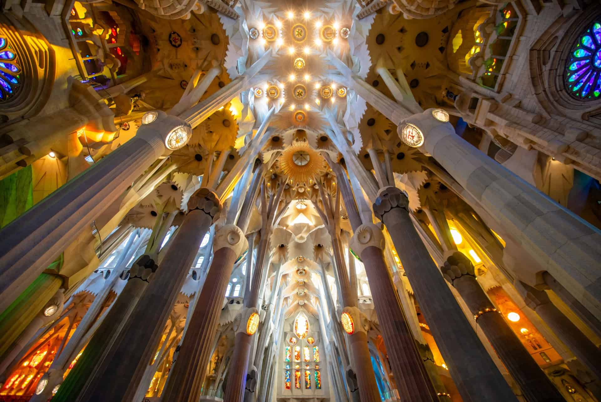 sagarada familia plafond