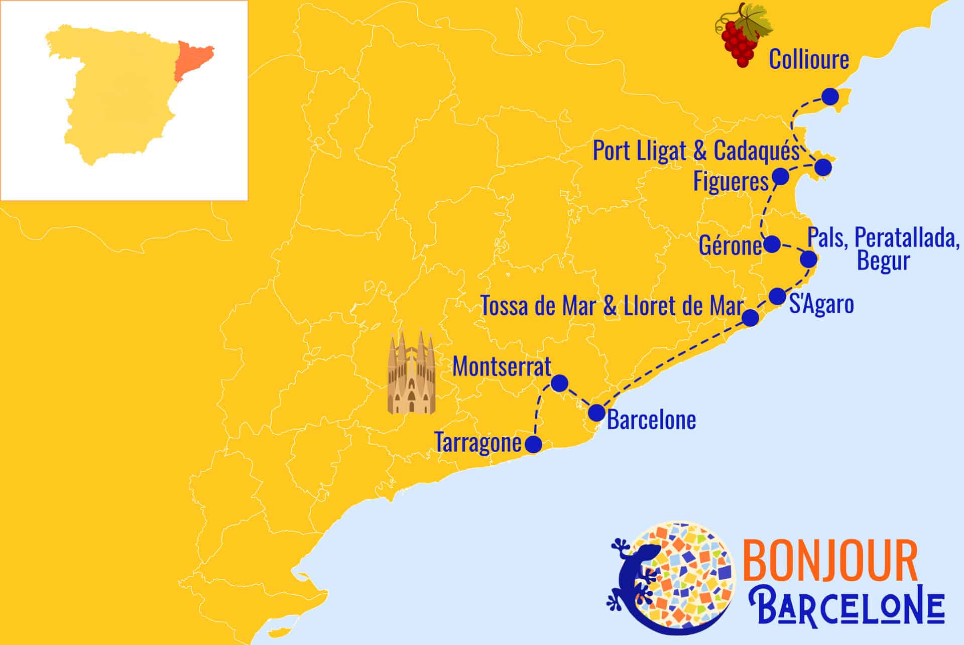 map road trip catalogne